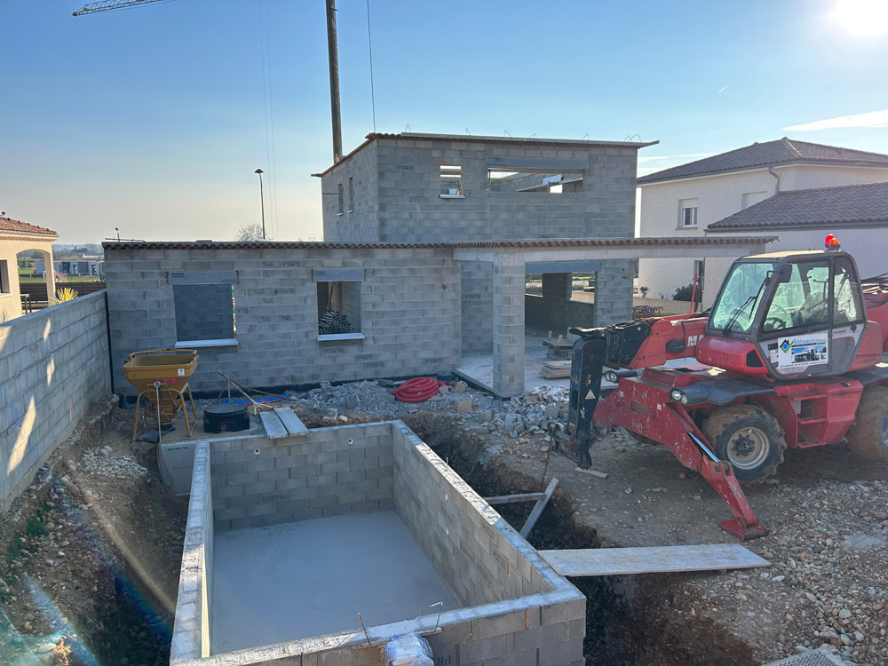 Construction de maison et de piscine